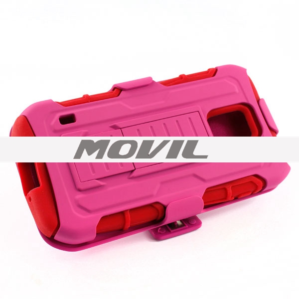 NP-1835 PC silicón robot funda para Samsung Galaxy S5 Active G870A-5